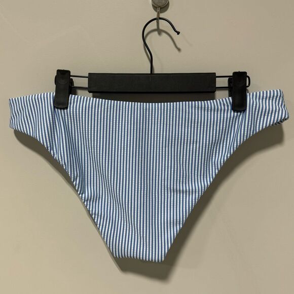 J. Crew Blue and White Striped Bikini Bottom - Picture 3 of 6